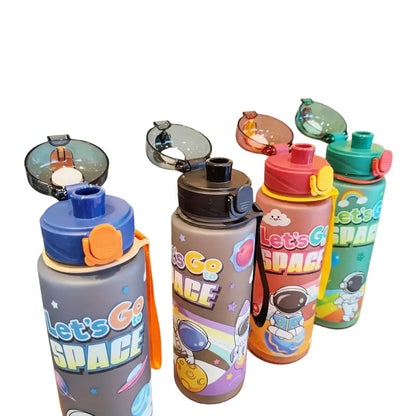 Borraccia astronauta bambini 700ml portatile antigoccia per sport e attività outdoor