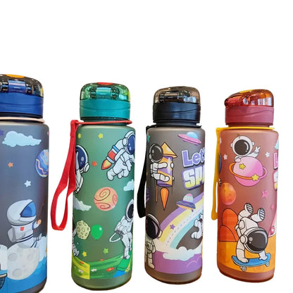  Borraccia astronauta 700ml in policarbonato antigoccia superficie opaca per bambini
