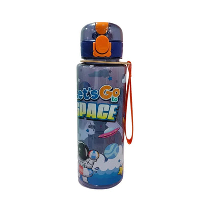 Borraccia astronauta bambini 700ml blu su sfondo bianco