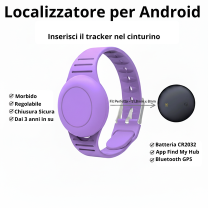 🔒 Braccialetto Smart di Sicurezza per Bambini – Kit Localizzatore (Senza Abbonamento)