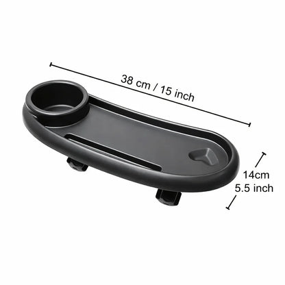 Porta-bicchieri per passeggino 3 in 1 con vassoio universale antiscivolo