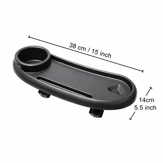 Porta-bicchieri per passeggino 3 in 1 con vassoio universale antiscivolo