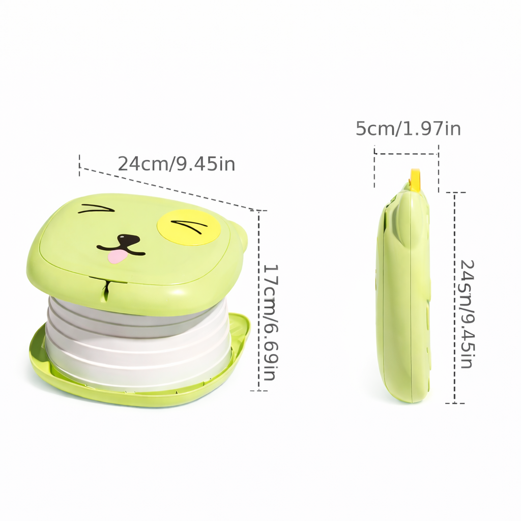 Vasino Portatile Pieghevole per Neonati e Bambini –  Soluzione Igienica per Uscite , Viaggi e Passeggiate