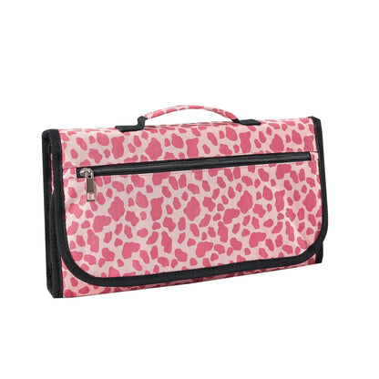  Fasciatoio portatile 3 in 1 impermeabile fantasia leopardata rosa