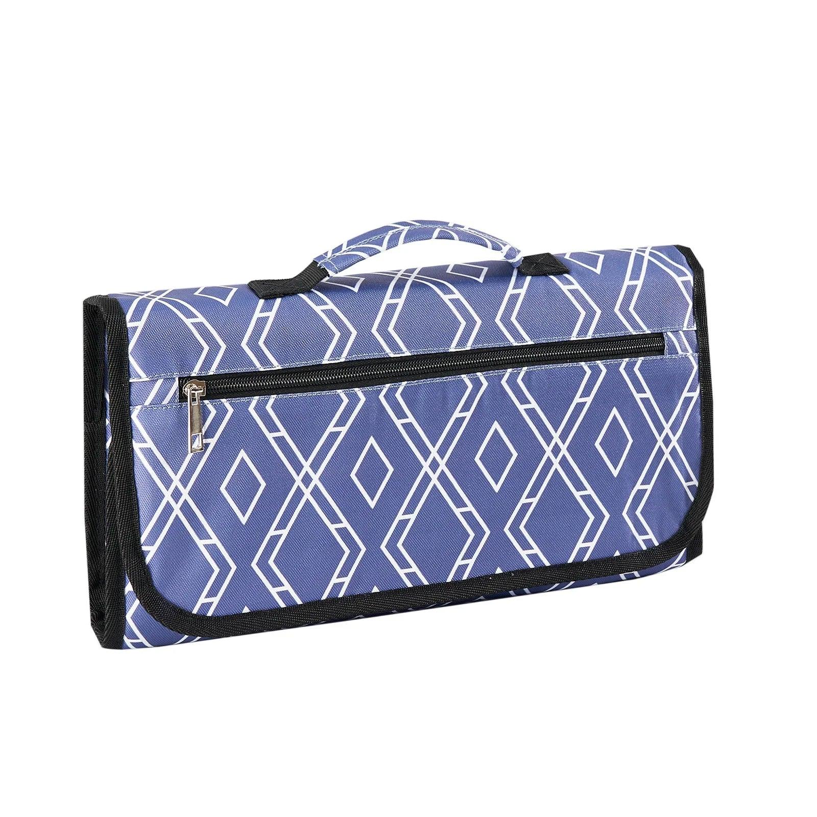  Fasciatoio portatile 3 in 1 impermeabile fantasia geometrica blu