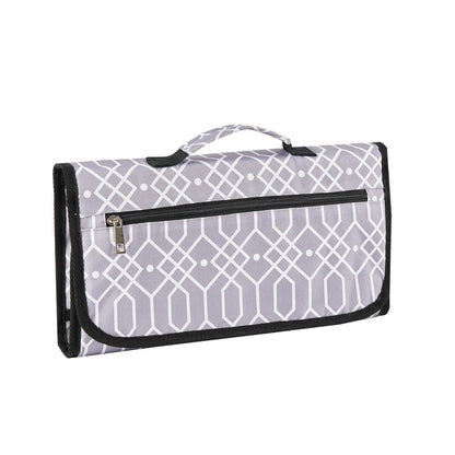 Fasciatoio portatile 3 in 1 impermeabile fantasia geometrica grigia