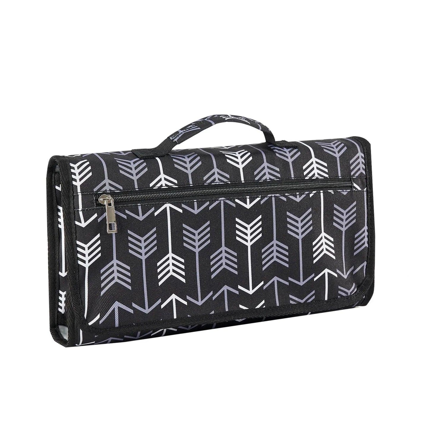 Fasciatoio portatile 3 in 1 impermeabile fantasia frecce bianche su nero