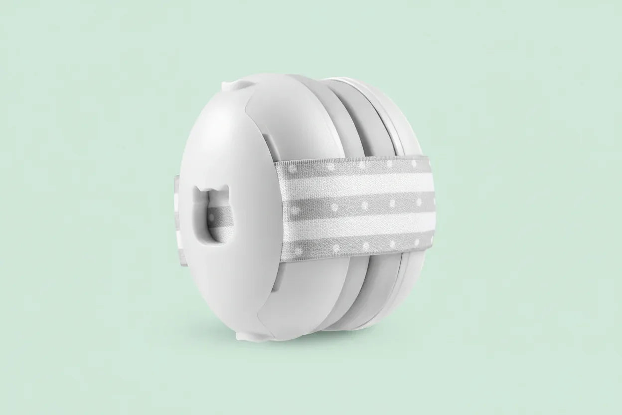 Cuffie antirumore neonati dettaglio archetto regolabile morbido