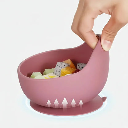  Dettaglio ventosa ciotola silicone antiscivolo per bambini svezzamento