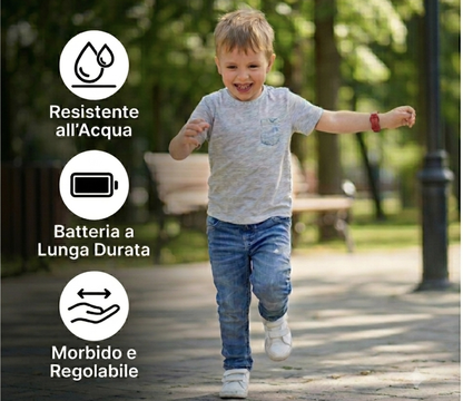 🔒 Braccialetto Smart di Sicurezza per Bambini – Kit Localizzatore (Senza Abbonamento)